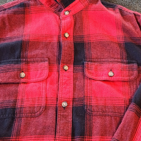 Old Navy Plaid Flannel Shirt Size L - Picture 5 of 9